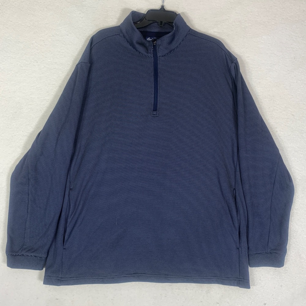 Ben‎ Hogan Performance Pullover Mens 2XL Blue Good 1/4 Zip Golf Sweater Active